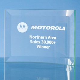 Glass award, 10 x 14.5 x 5mm