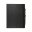 Graphite large note book, complete with internal document wallet, ibbon marker, rounded corners and elasticated closure band.