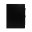 Large notebook with elasticated loop with retro pencil included, rounded corners, internal document pocket.